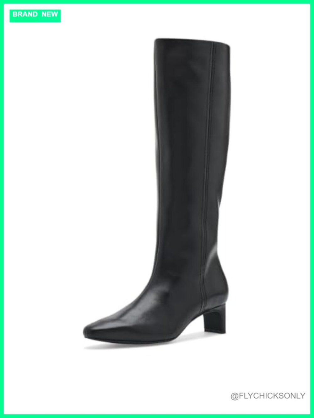 Clarks Women's Edina Tall Leather Knee-High Heeled Boots